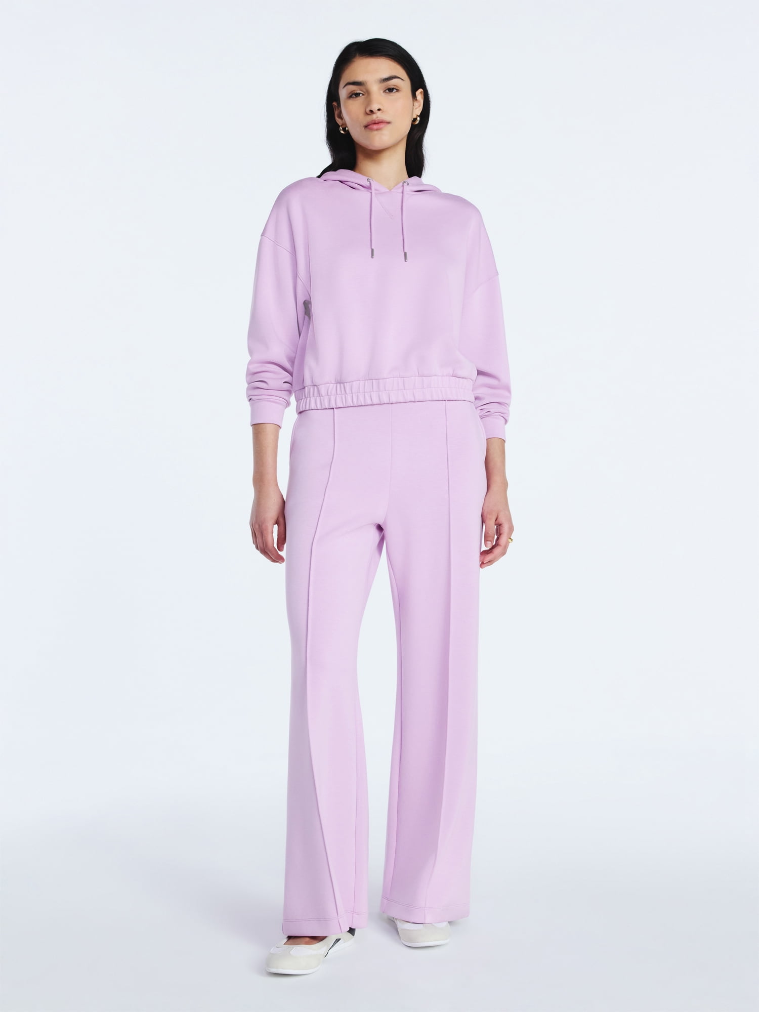 Scoop Women's and Women's Plus New Scubaknit Seamed Sweatpants, Regular and Short Lengths, Sizes XS-4X