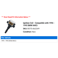 thumbnail image 2 of Ignition Coil - Compatible with 1994 - 1995 BMW 840Ci, 2 of 2