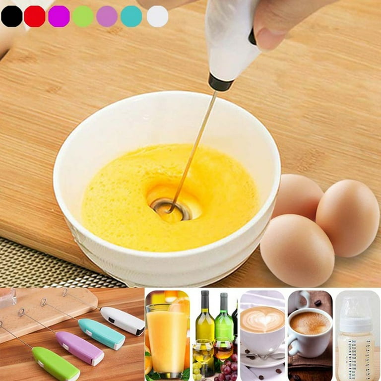 Electric Milk Foamer Drink Coffee Whisk Mixer Egg Beater Frother Coffee  Cappuccino Mini Handle Stirrer Kitchen Cooking Tool