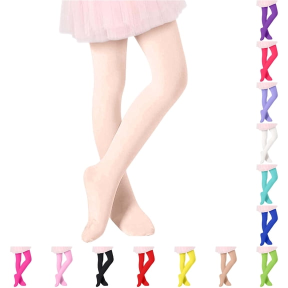 Leggings Girls Elastic Waistband Stretch Soft Pull-On Winter Tights Clothes for Girls 18-24 Months