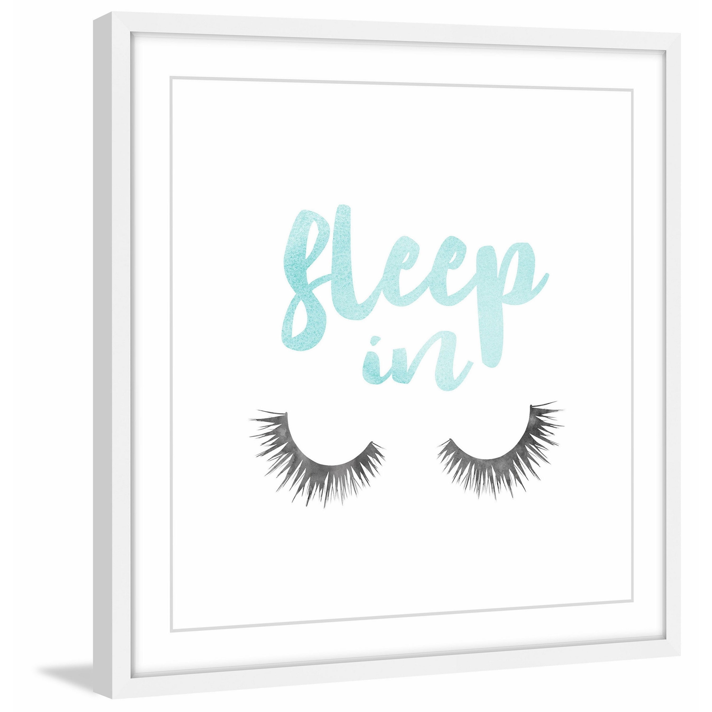 "Pillow Sleep in Blue" Framed Painting Print