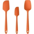 thumbnail image 1 of U-Taste 480°F High Heat Resistant Silicone Spatula Set of 3, BPA-Free Food Grade Kitchen Cooking Baking Mixing One Piece Seamless Flexible Rubber Scraper for Nonstick Cookware (Red), 1 of 9