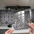 thumbnail image 2 of 10pc Peel And Stick Ceramic Tile Paste 3D Lattice Crystal Ceramic Tile Paste DIY Waterproof Self Adhesive Wall Sticker, 2 of 8