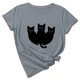 thumbnail image 1 of Camiseta de manga corta con estampado de animales y cuello redondo suelto a la moda de verano para mujer Pompotops  hfajkhk134276, 1 of 6