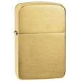 thumbnail image 2 of (2 pack) Zippo 1941 Replica Brushed Brass Pocket Lighter, 2 of 7