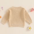 thumbnail image 3 of BemeyourBBs Baby Girl First Birthday Outfit One Embroidery Sweater Pullover Oversized Knit 1st Birthday Winter Cute Clothes, 3 of 7