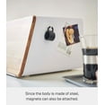 thumbnail image 2 of Yamazaki Home Bread Box with Cutting Board Lid, White, Steel + Bamboo, Lid, No Assembly, 2 of 7