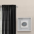 thumbnail image 2 of Ellis Curtain Portland Crushed Taffeta Rod Pocket Tailored Panel - 48x63", Black, 2 of 3