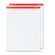 Universal UNV35600 27 in. x 34 in. Unruled Easel Pads/Flip Charts - White (50 Sheets, 2/Carton)