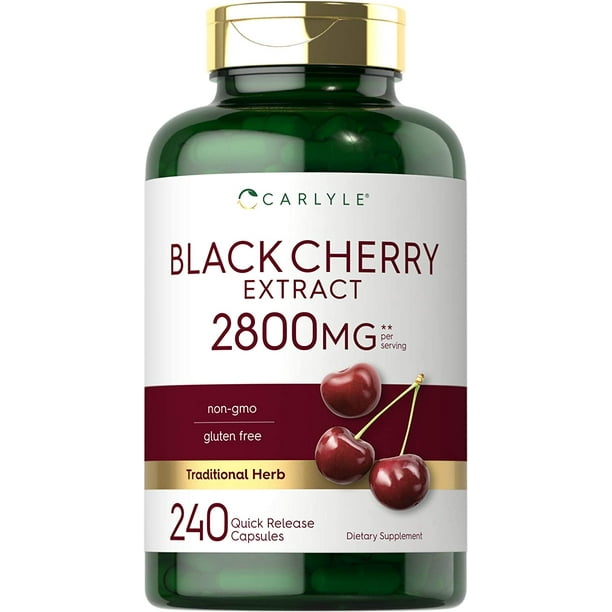 Black Cherry Extract 2800mg 240 Capsules by Carlyle