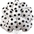 thumbnail image 2 of 35 Pcs Soccer Ball Balloons, Black White Soccer Birthday Latex Balloons for Boys, Soccer Party Decorations Supplies for Kids Children Football Lover Sport Theme Birthday Baby Shower Party Decor, 2 of 35