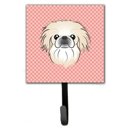 Caroline's Treasures Checkerboard Pekingese Leash Holder and Wall Hook