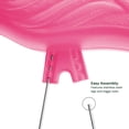 thumbnail image 4 of Bloem 2 Pack Pink Flamingos Large 14" x 12" Yard Decorations, Resin Lawn Ornament Stakes with Stainless Steel Legs, 4 of 6