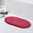 thumbnail image 4 of bestolf Oval Bath Mat Thick Super Absorbent Plush Area Rug Shaggy Carpet Backing Machine Washable Soft Bathroom Floor Mat, 4 of 8