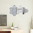 thumbnail image 3 of Acrylic Hexagon Mirror Tiles Wall Stickers Easy To Apply Wide Range Of Application Acrylic Hexagon Mirror Tiles, 3 of 12