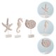 thumbnail image 3 of 1 set / 3pcs de madera marhehorse decoración estrella decoración conch decoración mesa de mesa HOMEMAXS mx10085057, 3 of 5