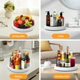 thumbnail image 7 of DISEN 2 Pcs Turntable Lazy Susan Organizer Non-Slip Silicone Condiment Holder 10*10in Revolving Cupboard Organizer for Kitchen, Cabinet, Pantry Countertop, 7 of 7