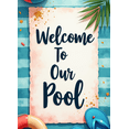 thumbnail image 4 of Beach Ball Welcome Banner Flip Flops Poolside for Summer Party Outdoor Decoration Swimming Event, 4 of 4