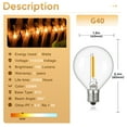 thumbnail image 6 of 25Ft LED Outdoor String Lights G40 Globe Dimmable Waterproof Hanging String Light with 10 Clear Bulbs, for Decorative G, 6 of 7