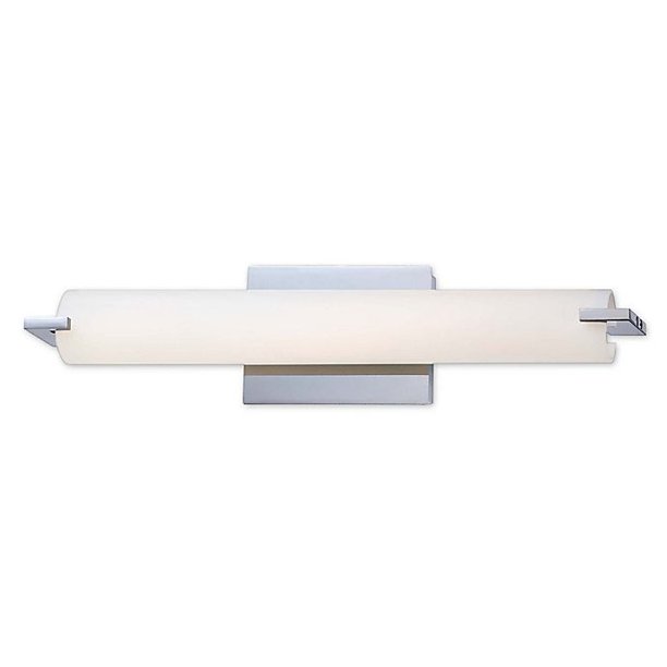 Kovacs Tube 1Light LED Bath Fixture with Glass Shade in Chrome