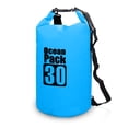 thumbnail image 1 of Sac Étanche Bleu Pâle de 30 L - PVC Rigide avec Coutures Soudées pour Randonnée en Rivière, Bateau, Rafting, Kayak et Activités de Plage - Protège l'Électronique, les Vêtements, les Collations de l'Eau, du Sable et de la Saleté, 1 of 3
