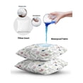 thumbnail image 6 of Outdoor Pillows Waterproof, Summer Wildflowers Bedding Throw Pillows with Insert for Couch Sofa Bed, Farmhouse Spring Floral Botanical 16x16 Inch Pillowcases Decorative Camping Patio Pillow Set of 1, 6 of 7