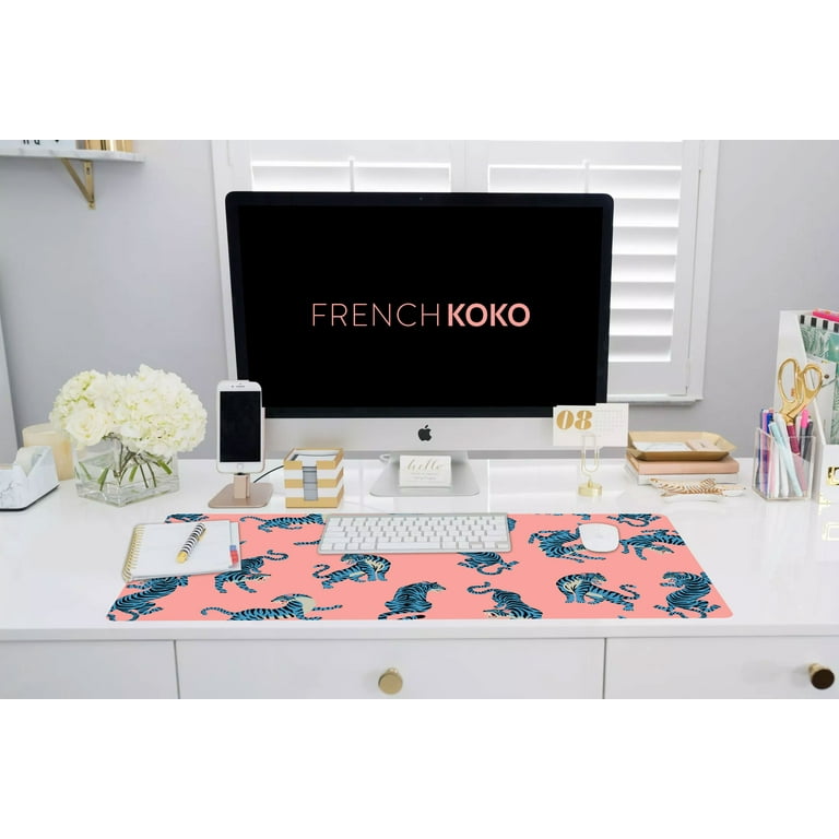 French Koko Large Mouse Pad Long Desk Mat Keyboard Pad Protector