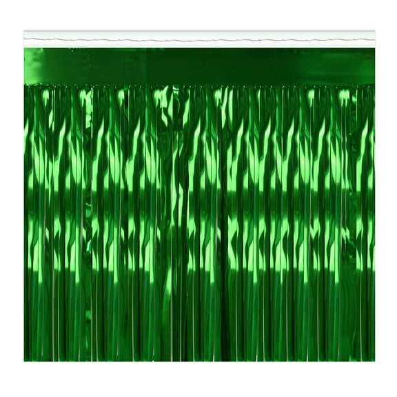 6 Pack Beistle 1-Ply Metallic Party Fringe Drape - green