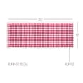 thumbnail image 2 of VHC Brands Farmhouse Holiday Tabletop & Kitchen-Emmie Runner, 13x36, Red, 2 of 5