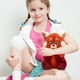 thumbnail image 1 of Muñeco de peluche de mapache rojo de 13 pulgadas, muñeco de peluche de panda rojo que gira, regalos de cumpleaños para niños, 1 of 7