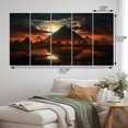 thumbnail image 4 of Designart "Mystical Sphinx in Egypt" Egypt Metal Wall Decor Set, 4 of 5