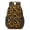 Black and Brown, variant on Black and Orange Leopard Print 17" School Backpacks for Teens,Waterproof Oxford Fabric,S-Shape Padded Straps for School,Travel,Hiking,Camping