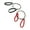Black and red, variant on 2Pcs Steel Wire Rope Handsaw, Heavy Duty Efficient Cutter for Multi-Materials, Lightweight Ergonomic Design for Projects