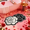 thumbnail image 3 of Flower Shape Bath Mat Diatom Mud Absorbent Rug Non-Slip Bathroom Carpet for Kitchen Door Entrance Washable Decor(A), 3 of 6