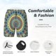 thumbnail image 3 of Fotbe Round Mandala1 Traje de Baño para Hombre – Shorts de Natación de Secado Rápido con Forro y Bolsillos-X-Large, 3 of 6