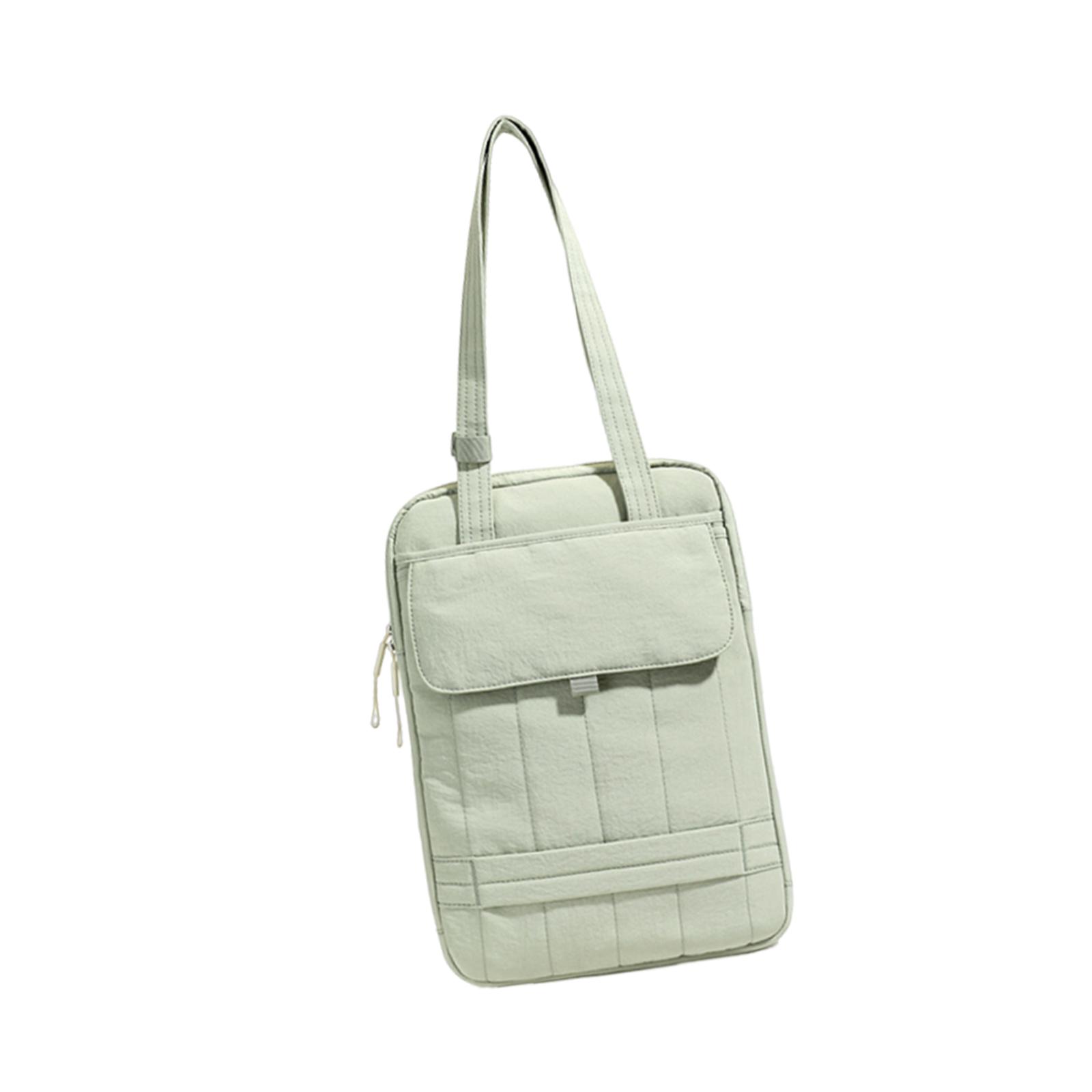 Laptop Shoulder Bag Tote Handbag Waterproof Taffeta Velvet Fits 15 Inch Students Office Travel