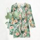 thumbnail image 4 of Traje de baño de bikini de 3 piezas con estampado floral y tirantes finos para mujer con cubierta para playa, 4 of 8