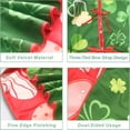 thumbnail image 3 of 36 Inch Valentine''s Day Tree Skirt St. Patrick''s Day Tree Skirt Love Heart Clover Double Sided Print Mat Round Green Christmas Tree Skirt for Holiday Home Party Decor Supplies, 3 of 6