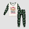 thumbnail image 5 of Gubotare Kids Christmas Pajamas Plaid Kids Unisex Girls & Boys Soft Comfy Sleepwear Pajamas 2pcs Set Size 2t 3t (Green,2-3 Years), 5 of 5