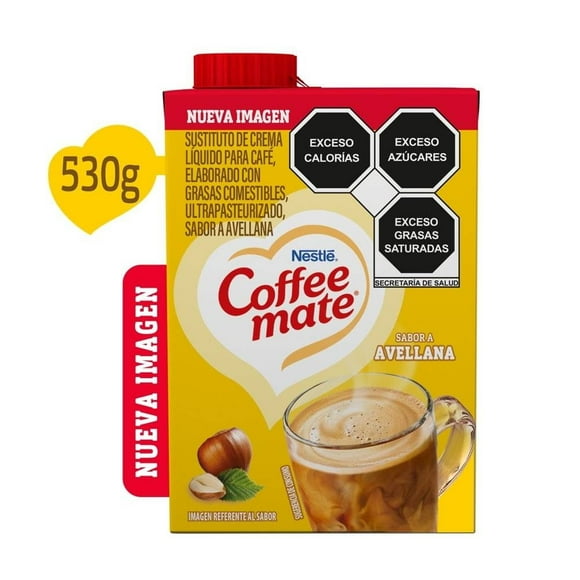 Cremador para café Coffee Mate líquido sabor avellana 530 g