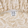 thumbnail image 3 of Better Homes & Gardens 300 Thread Count Cotton Percale 4-Piece Vierra Vine Beige Bed Sheet Set, Full, 3 of 8