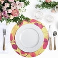 thumbnail image 4 of Ryvnso Autumn Leaves Round Plate Mats Dining Table Placemat Set of 4 for Holiday Decoration, 4 of 7
