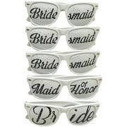 Unik Occasions Brides Wedding Party Sunglasses, Set of 5