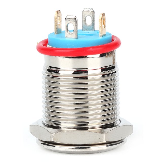Interruptor de reinicio automático, 2 piezas, 12 mm, 4 botones de interruptor, botón de interruptor plano, diseño de última generación
