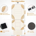 thumbnail image 5 of Siivton Car Seat Protector for Child Car Seat - Waterproof Non-Slip Leather Mat with 2 Mesh Pockets, Universal Seat Cover for Baby, Pets & Vehicles(2-Pack,Off-White), 5 of 8