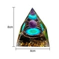 thumbnail image 2 of Orgone Pyramid for Positive Energy, Healing Pyramids for Reduce Stress Chakra Reiki Healing Meditation Attracts Lucky and Success, 2 of 7