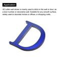 thumbnail image 4 of Unique Bargains 3D Acrylic Alphabet Mirror Wall Stickers Letter D Self-Adhesive Home Decor Letter Sign Art Sticker Decal Blue, 4 of 7