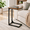 Rustic Brown-1-Pack-Without Power Outlets, variant on Rustic Brown 1-Pack Without Power Outlets C-Shaped End Table for Living Room Bedroom