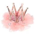 thumbnail image 1 of EeaseCA 1 Pce Pince à Cheveux Couronne pour Enfants, Strass, Bobby, Adorables Pinces à Frange, Accessoires pour Cheveux pour Enfants, Rose Chair, 1 of 7