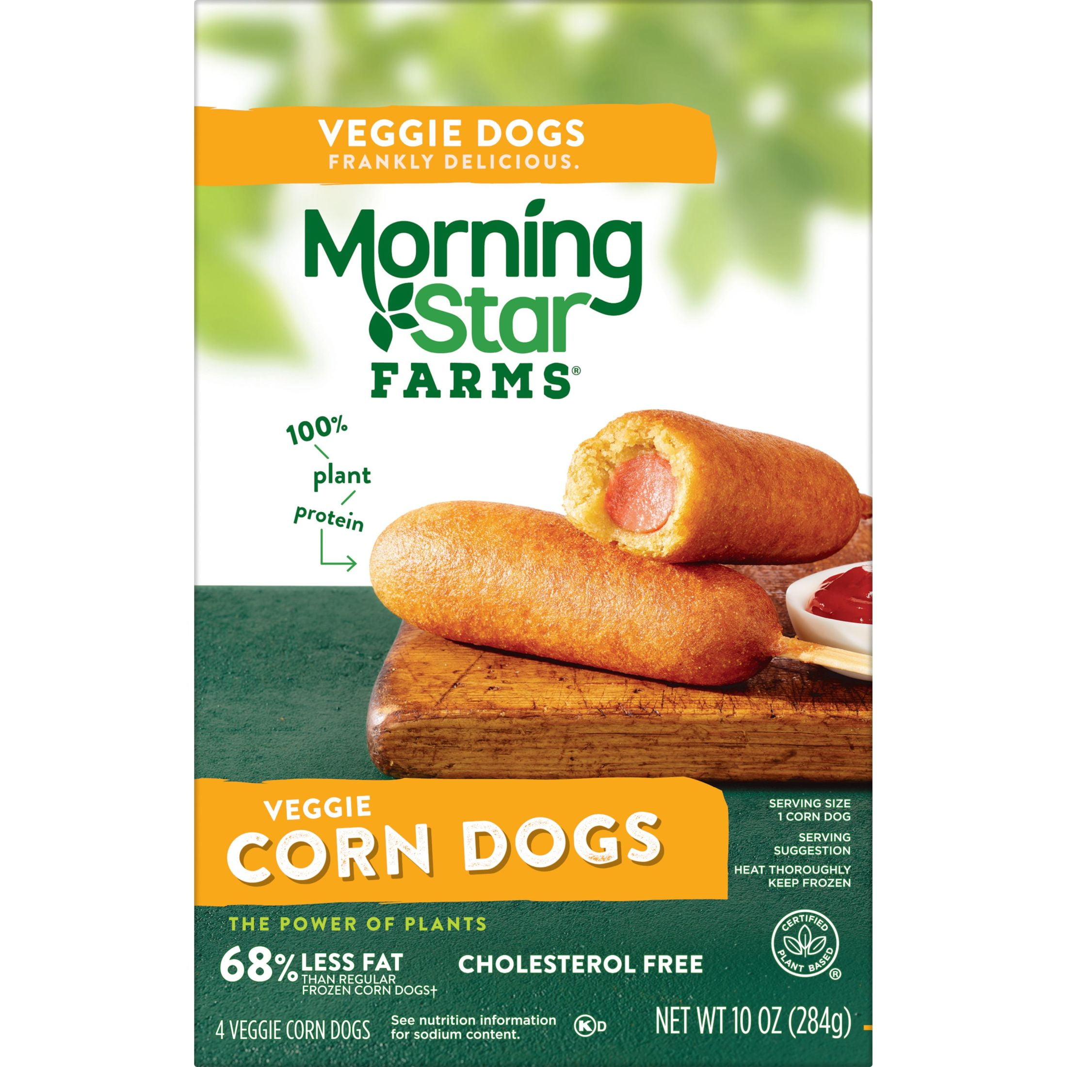 MorningStar Farms Original Meatless Corn Dogs, 10 oz (Frozen)